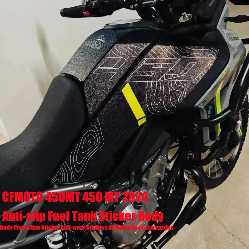 For Cfmoto 450Mt 450 Mt 2024 Anti-Slip Fuel Tank Sticker Body Protection Sticker Anti-Wear Stickers Modification Accessories 1