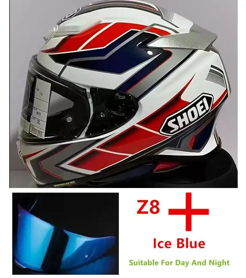 Shoei Z8 Full-Face Motorcycle Helmet – Advanced RF-1400 and NXR-2 Prologue TC-1 model for racing, motocross, and everyday street riding - Image 6