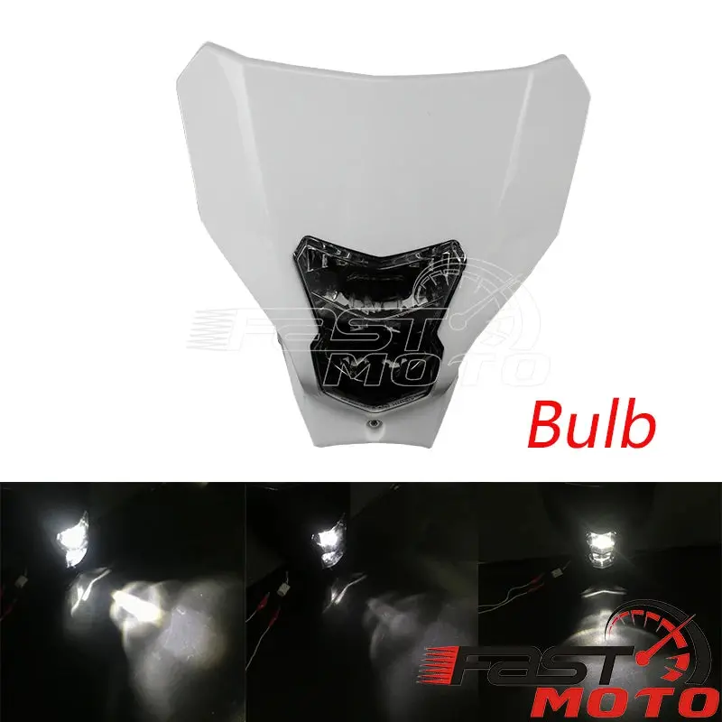 Led Crf Headlight Supermoto Redmoto Daytime Running Light Front Lamp Mask Fairing For Honda Crf Cr 125 250 450 110 R X Rx L 5