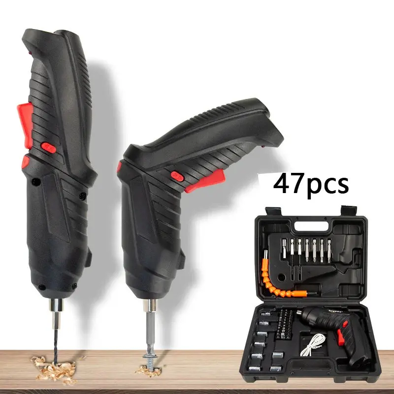 3.6V Screwdriver Kit Rechargeable Lithium Battery Cordless Electric Screwdriver Drill Kit Folding Home Power Tools 1