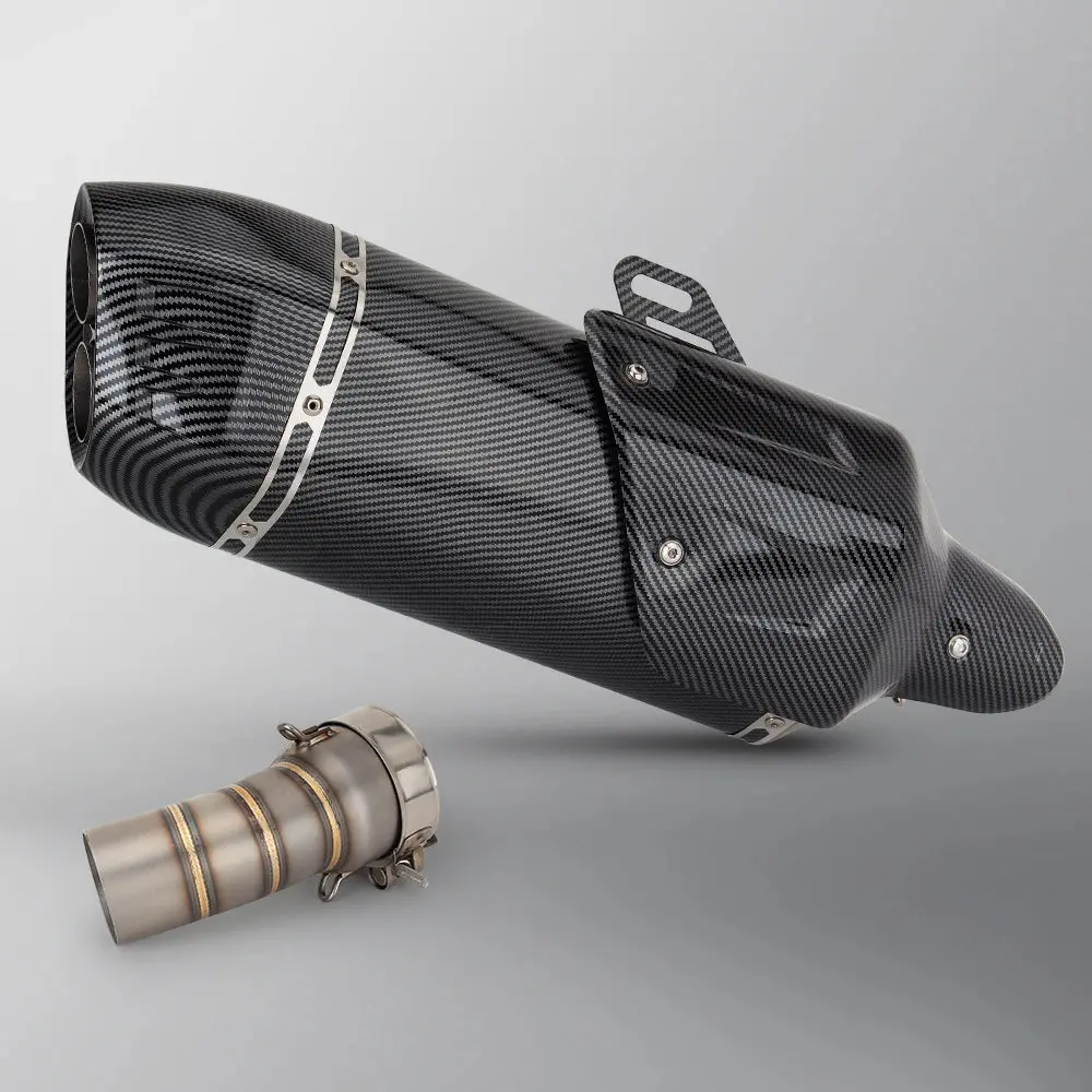 For Bmw R1300gs Adv R1300r R1300rs Motorcycle Exhaust Slip-On Line Modify Stainless Middle Pipe S7 Muffler Adventure Moto Escape 3