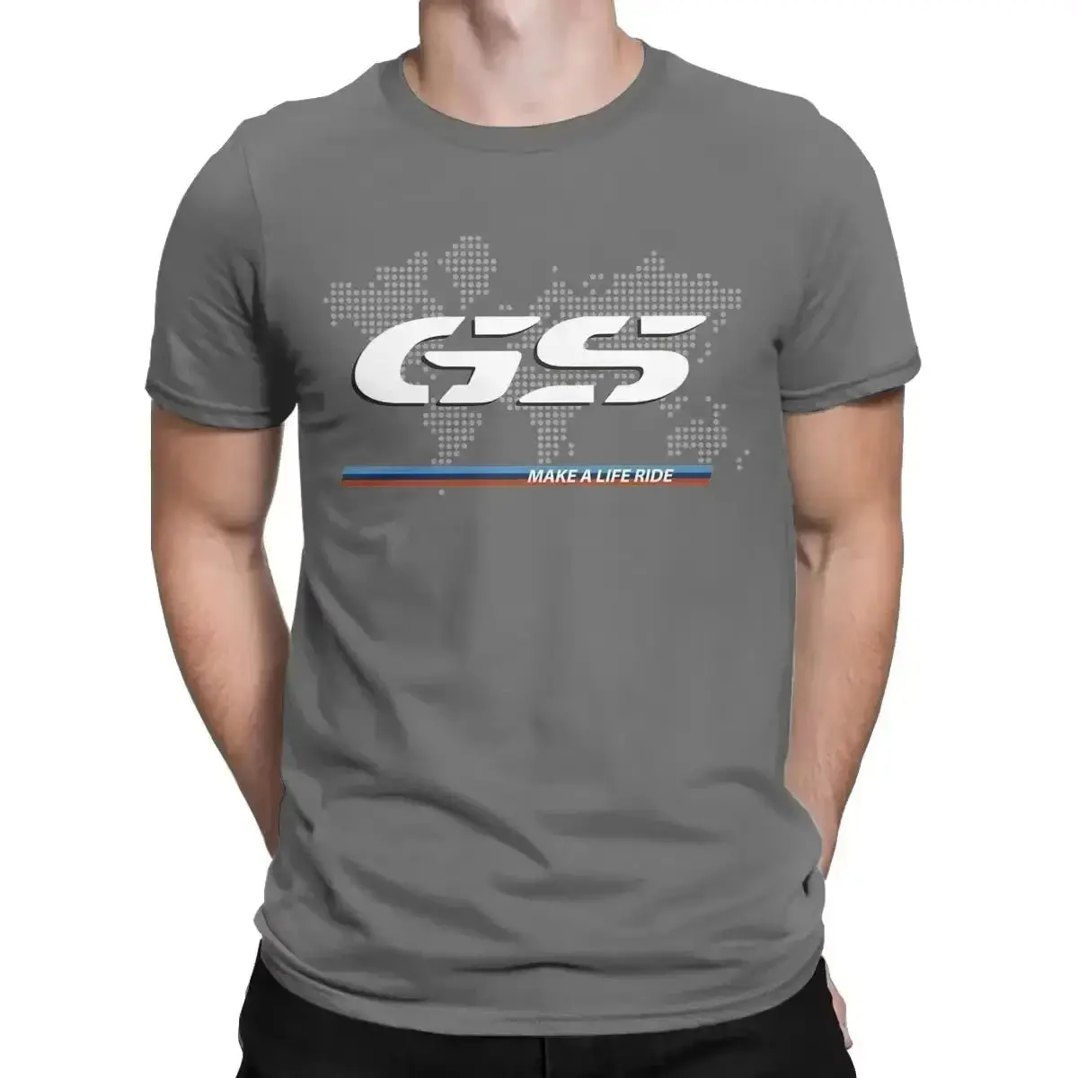 Premium unisex cotton t-shirt featuring bold R1250GS and R1200GS motorcycle design—crafted for BMW Motorrad fans, men and women alike. - Image 5