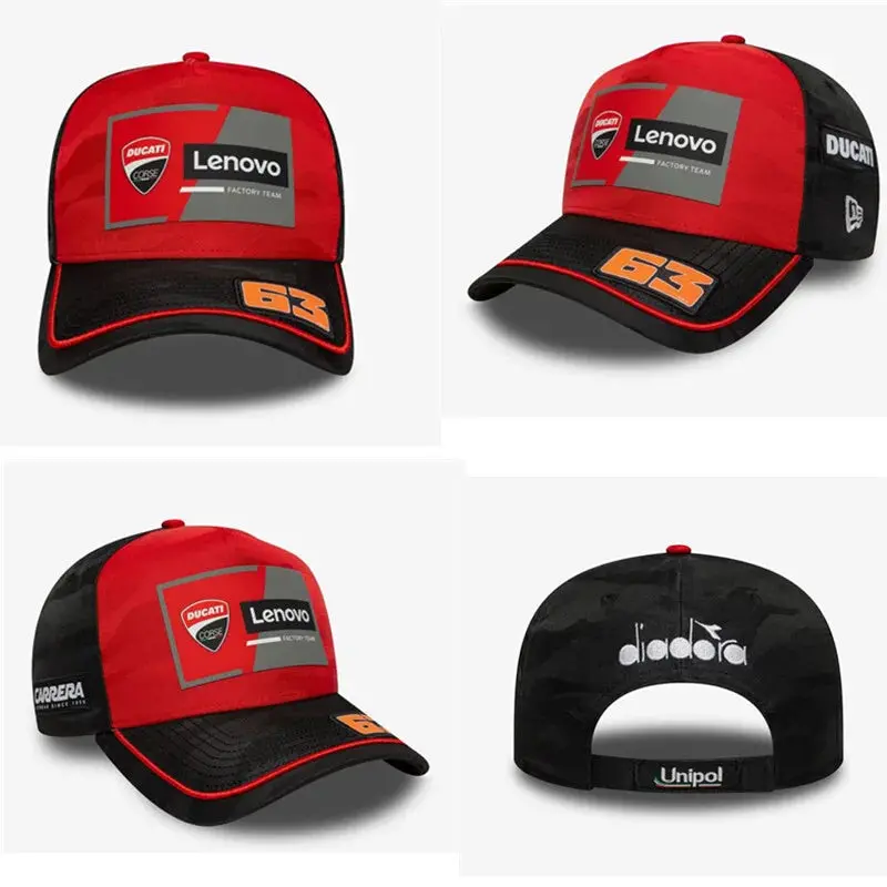 High Quality Hiphop Baseball Cap Adjustable Sport Casual Cap Outdoor Summer Men Women Leisure Breathable Cap For Ducati Motogp 4