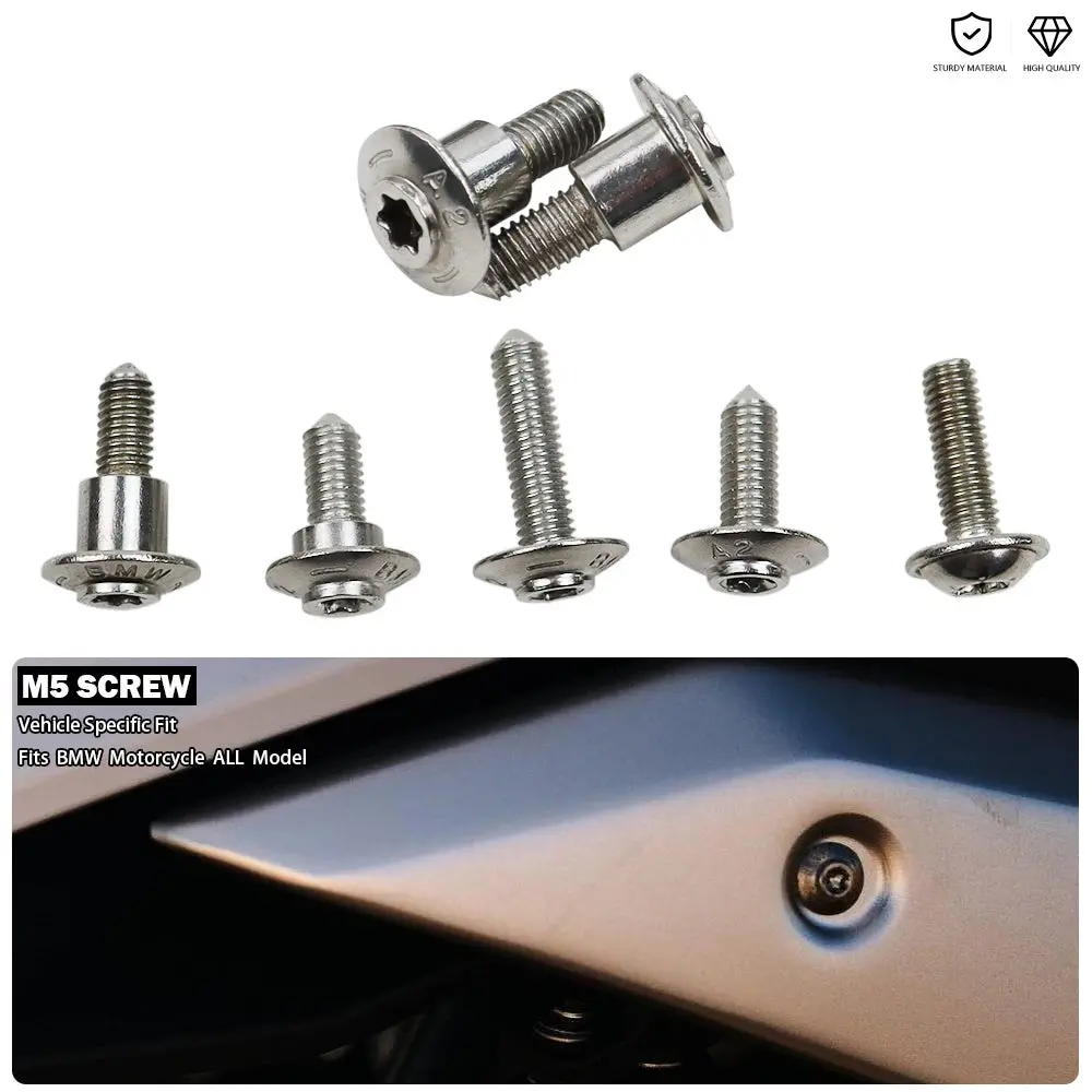 Fairing Housing Stainless Steel Screws M5 Bolt For Bmw R1300gs Adventure R1250rt Lc R1200rt R9t R Ninet K1600 Gt K1600b R12 R18 1
