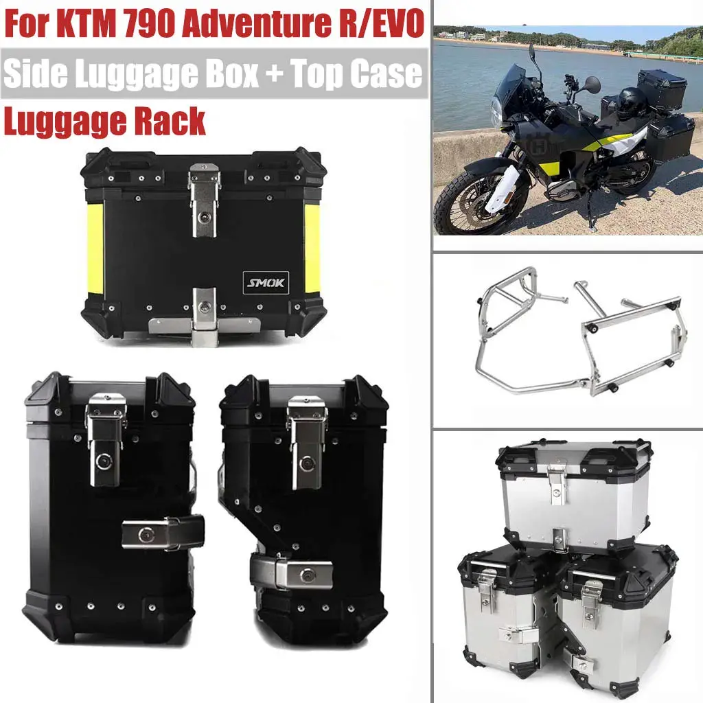 38L 45L For Ktm 790 890 Adv Adventure R Evo Motorcycle Top Side Luggage Box Case Saddlebag Storage Travel Trunk Bracket Rack 1