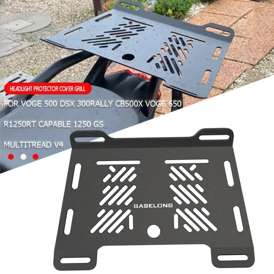 For Canam Ryker Canam Ryker Rear Luggage Support Shelf Case Holder Trunk Frame Plate Bracket Motorcycle Accessories 2023 2024 1