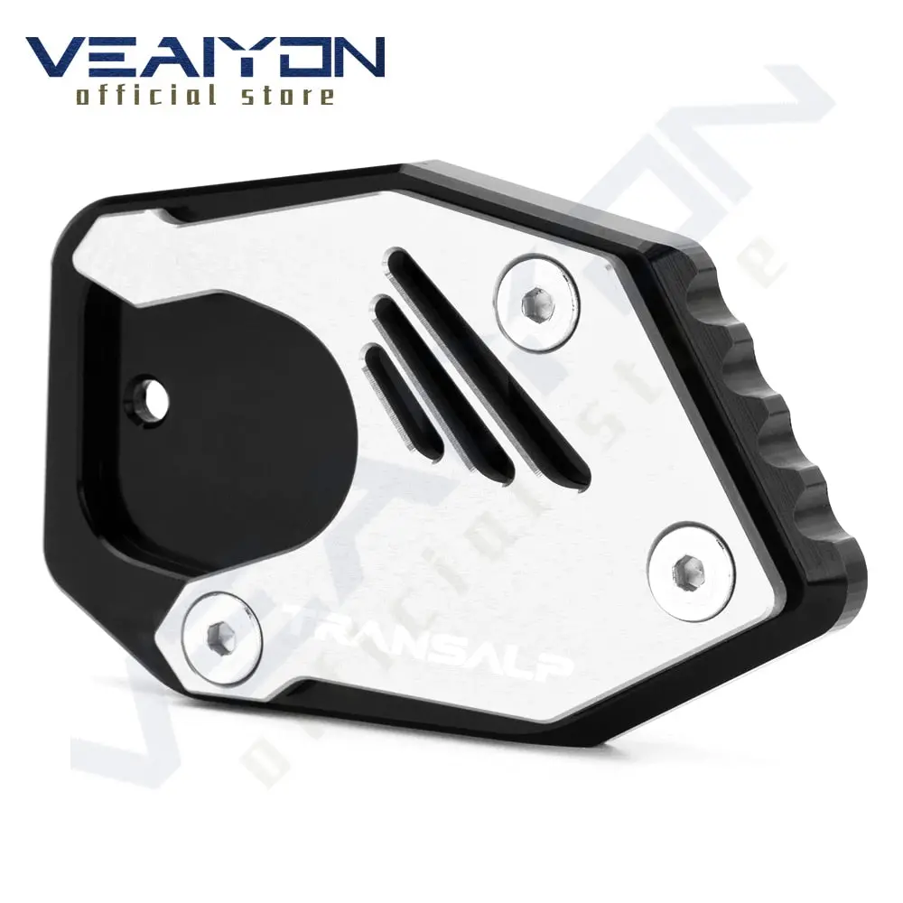 For Honda Xlv 600 650 700 Transalp Xl600v Xl650v Xl700v Cnc Side Stand Foot Kickstand Enlarge Extension Support Plate Pad 3