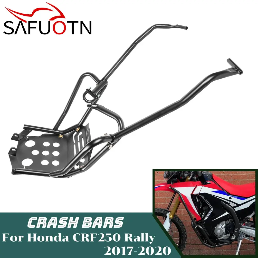For Honda Crf250 Crf 250 Crf300 Rally 2017-2020 Engine Guard Highway Crash Bar Motor Frame Protection Upper Lower Skid Plate 1