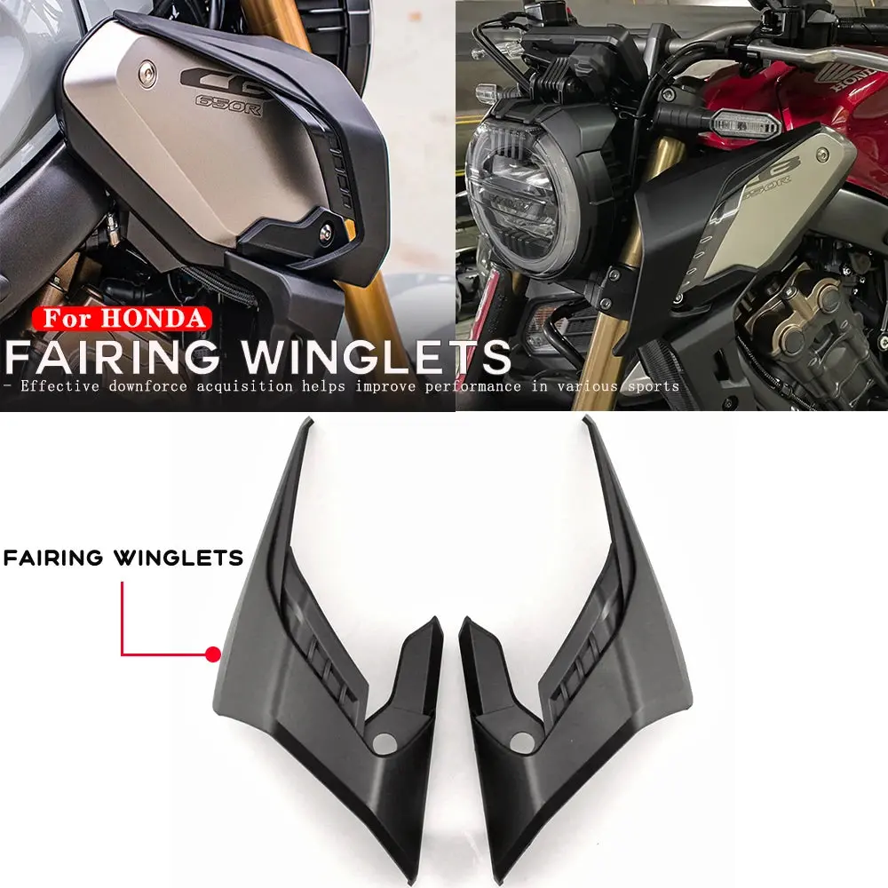 For Honda Cb650r Cb 650 R Cb 650R 2018-2022 Fairing Winglets Fin Trim Cover Motorcycle Wing Protector Wind Fairing Winglets 1
