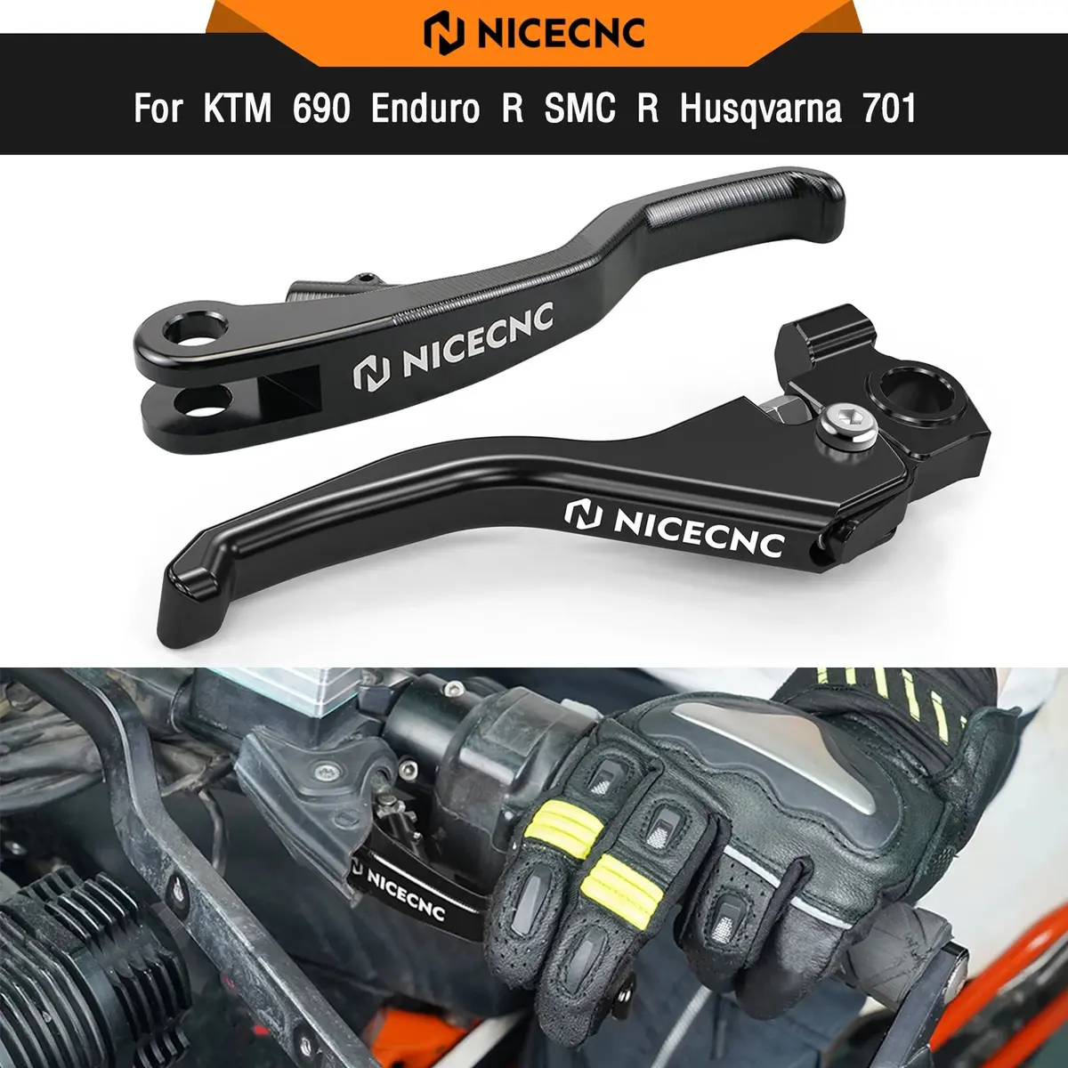 For Ktm 690 Enduro R Smc R 2014-2023 Short Clutch Lever Brake Lever Husqvarna 701 Enduro Supermoto 2016-2023 Gasgas 700 Sm/Es 22 1