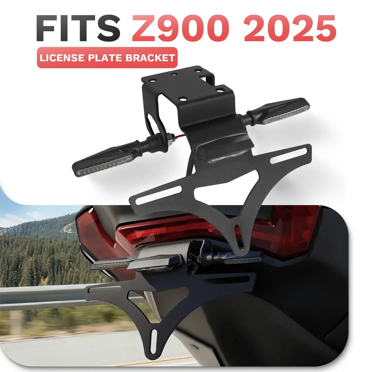 For Kawasaki Z900 Z900se 2025 Fender Eliminator Tail Tidy License Plate Bracket Holder Z 900Se Z 900 Se Motorcycle Accessories 1