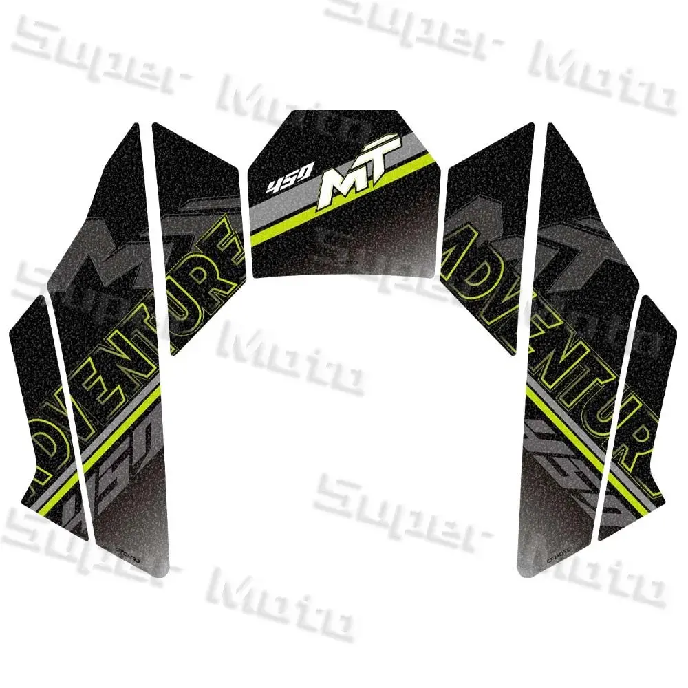 For Cfmoto 450Mt 450Mt 2024 Motorcycle Frosted Fuel Tank Kit Sticker Motocross Protector Knee Grip Pad 3M Decals Accessories 7