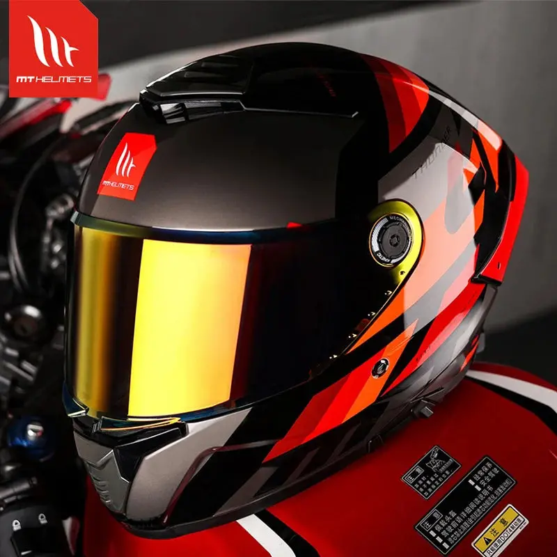 Mt Thunder Sv 4 Ece 22.06 Dot Approved Full Face Helmets Motorcycle Double Lens Shield Scooter Helmen Men Capacete De Moto 6