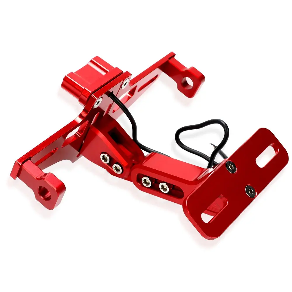 For Honda X-Adv Xadv750 Xadv 750 2017 - 2023 Universal Motorcycle Adjustable Tail Tidy Rear License Plate Holder With Led Light 3