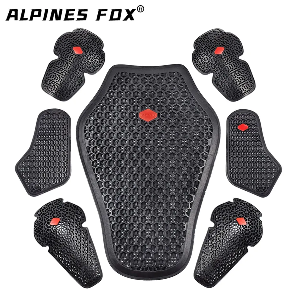 Ce Approved Motorcycle Shoulder Elbow Back Protector Pad Universal Motorbike Chest Pads Soft Motorcycle Jacket Insert Armor 1