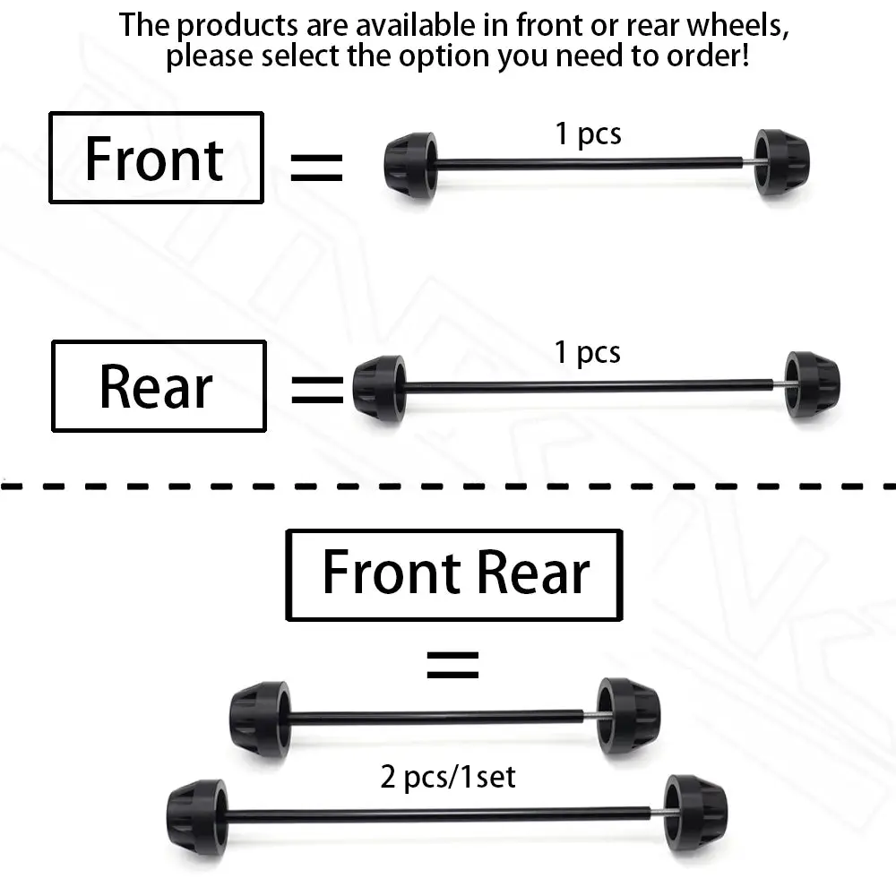 For Yamaha Mt-07 Tracer 7 700 Gt Motorcycle Front Rear Wheel Protect Anti-Fall Axle Protector Accessories Tracer7 Tracer700 2022 6