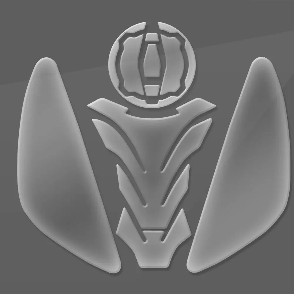 Z650rs 2024 Motorcycle Tank Pad Protector Fit For Kawasaki Z650 Rs 2022-2023 Transparent Fish Bone Decal 8