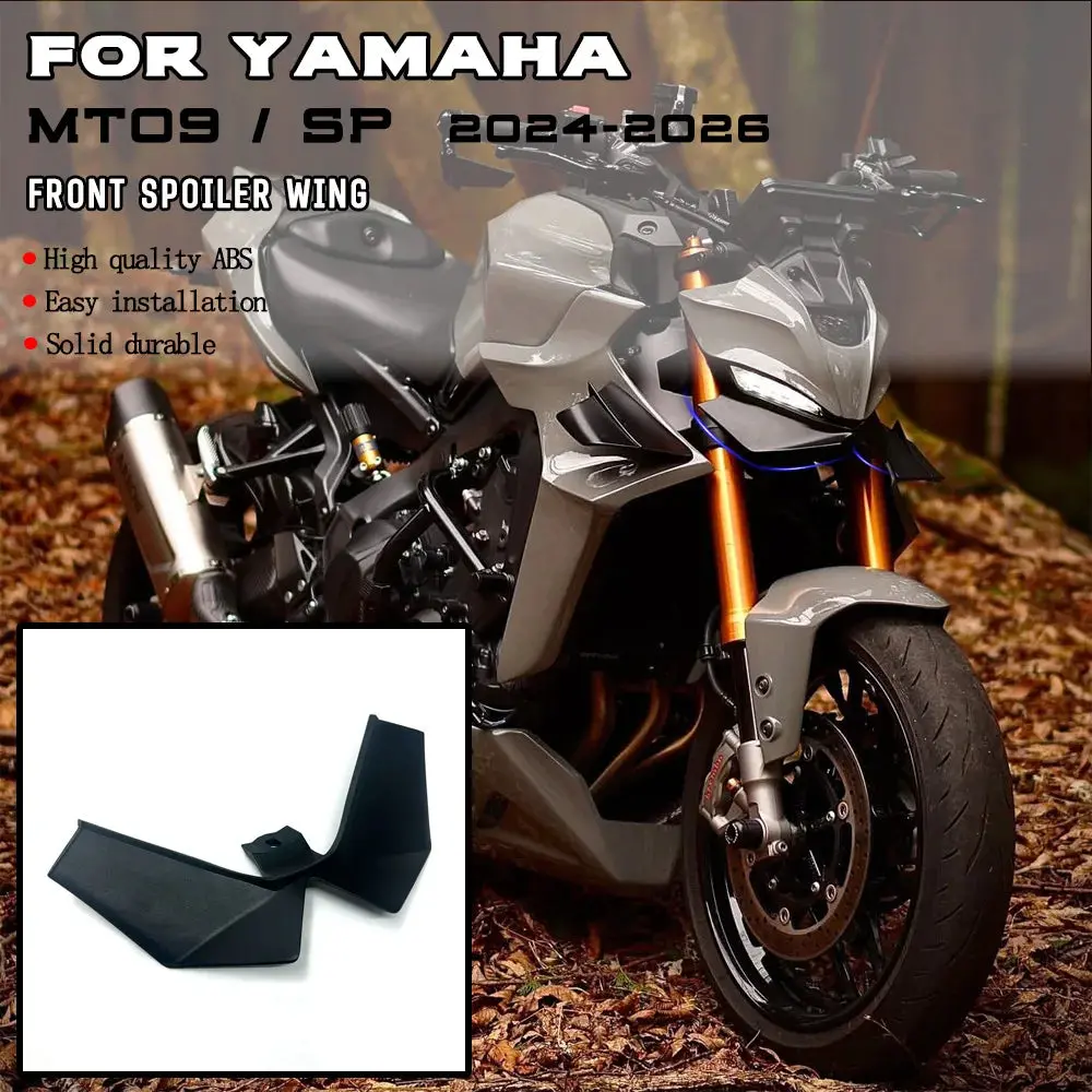 Motorcycle Front Spoiler Kit For Yamaha Mt-09 / Sp Mt09 2024 2025 2026 Downforce Naked Frontal Spoilers Winglet Aerodynamic Wing 1