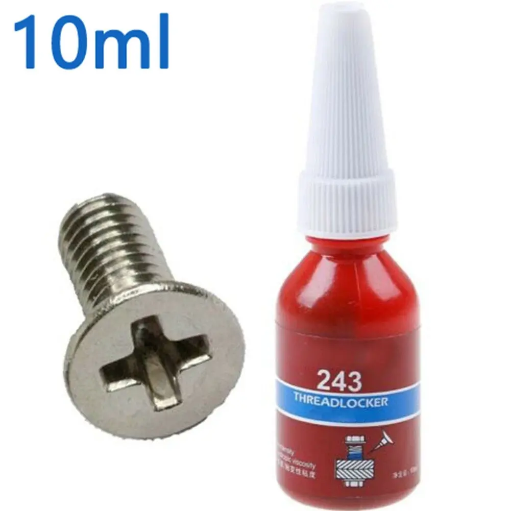 Medium Strength Threadlocker 10Ml Loctite 243 Screw Adhesive Anaerobic Glue Anti-Loose Seal Thread Lock Locking Seal Glue 1