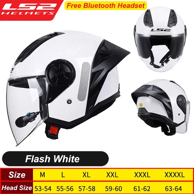 LS2 OF616 Airflow Open-Face Helmet – Ventilated 3/4 Design with Aerodynamic Tail Wing for Scooters and Motorcycles - Image 16