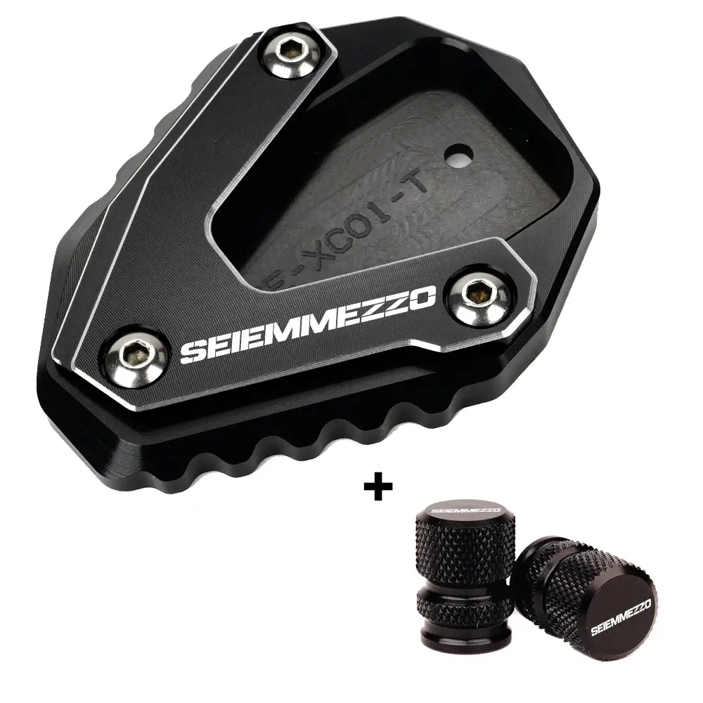 For Moto Morini Seiemmezzo Scr Str 650 2023 Motorcycle Accessories Kickstand Foot Side Stand Enlarger Pad Tire Valve Caps 6