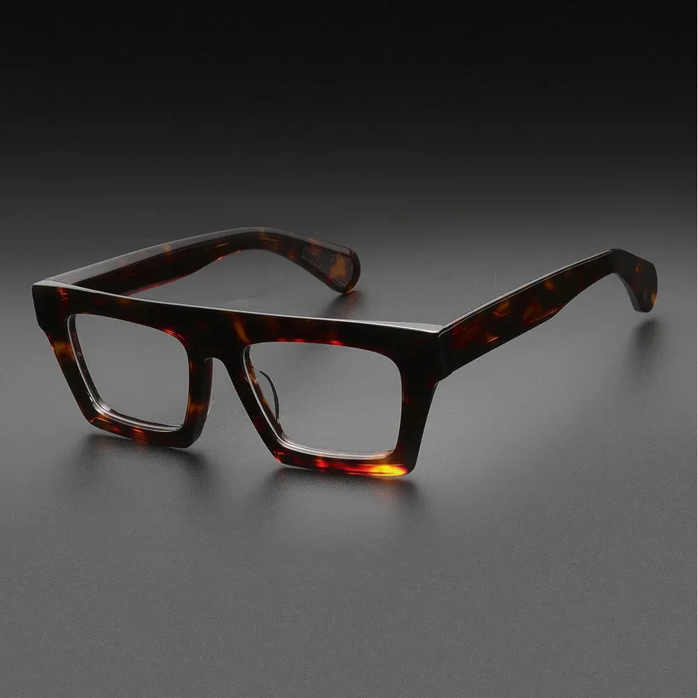 High Quality Acetate Optical Glasses Frame Men Women Luxury Brand Vintage Square Eyeglasses Customized Prescription Eyewear 1