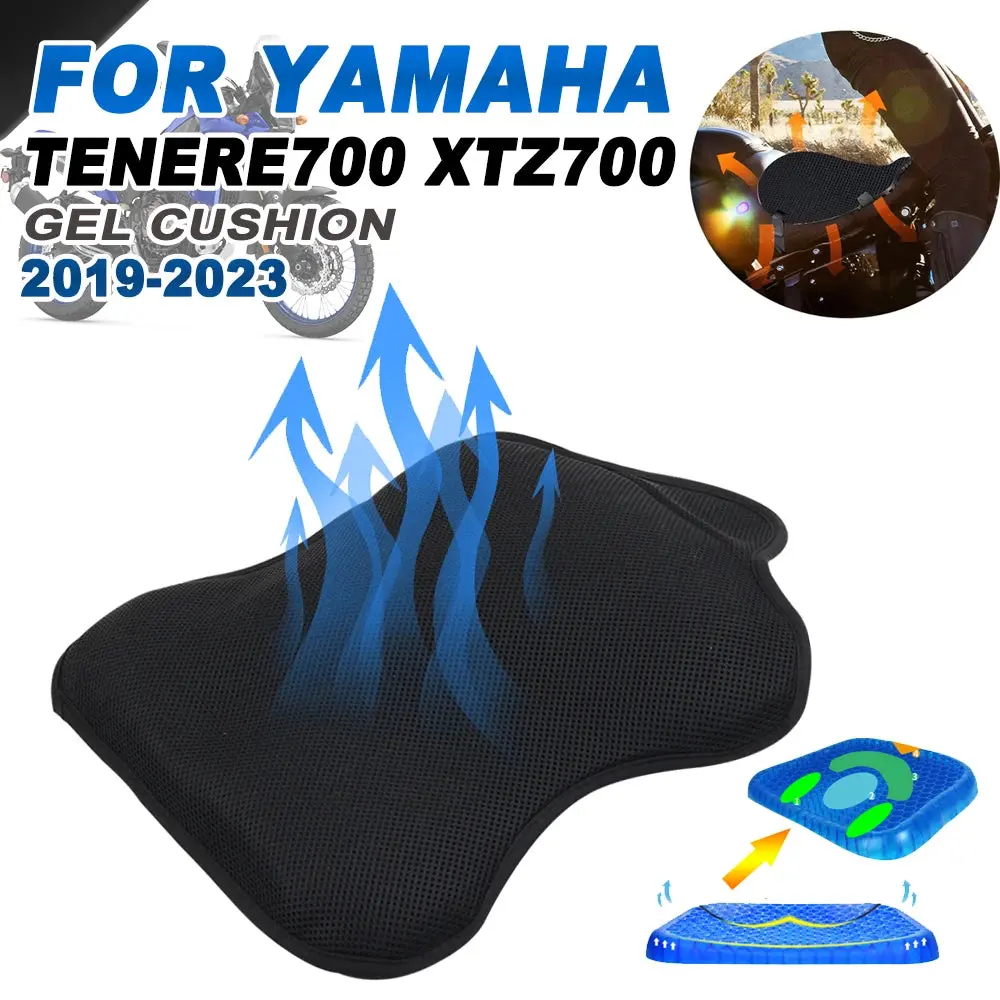 2022 2023 Tenere700 For Yamaha Tenere 700 Xtz700 T7 T700 2019-2021 Motorcycle Accessories Gel Pressure Relief Seat Cushion Cover 1