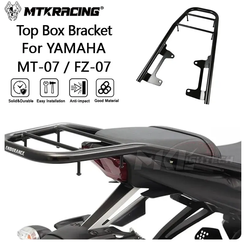 Mtkracing Top Box Bracket For Yamaha Mt-07 2021-2024 Fz-07 Motorcycle New Luggage Rack Rear Rack Carrier Kit 1