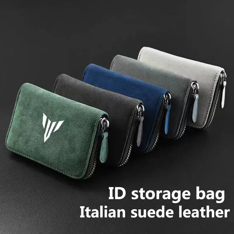 Motorcycle Suede Leather Portable Storage Box Driver's License Id Storage Bag For Yamaha Mt01 Mt09 Mt07 Mt10 Mt03 Mt-01 Mt-10 1