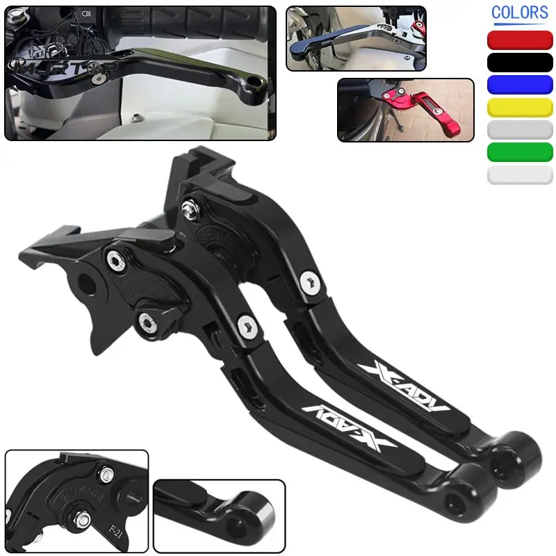 For Honda X-Adv 750 Xadv750 Xadv 2017-2023 Motorcycle Accessories Cnc Adjustable Extendable Folding Brake Clutch Levers Handle 1
