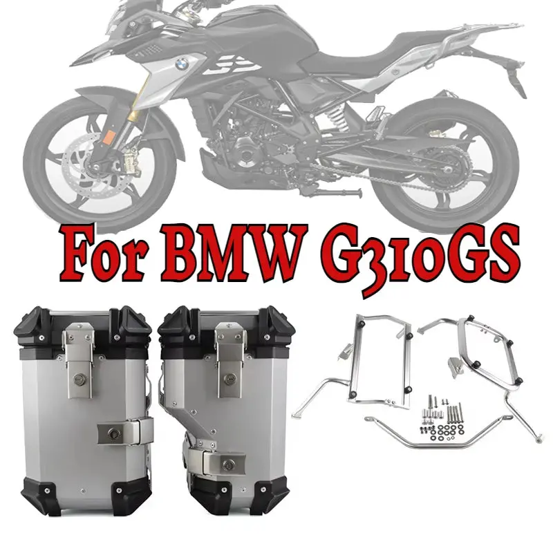 For Bmw G310gs G 310 Gs G310r Motorcycle Stainless Steel Side Box Bracket Motorbike Side Luggage Boxes Steady Frame Kits 1