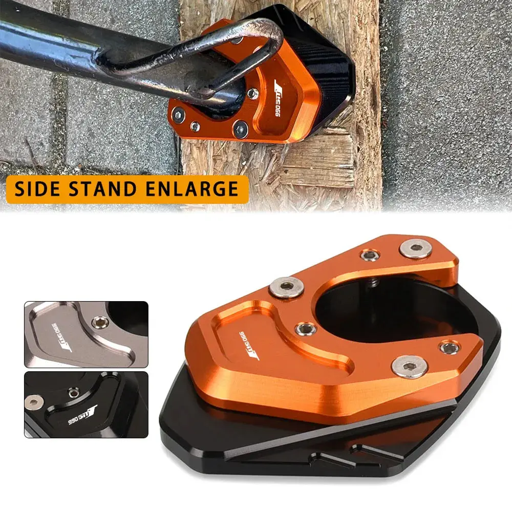 2023 Motorbike Aluminium Accessories Kickstand Plate Pad Side Stand Enlarge For Ktm 990 Smt 990Smt 2009 2010 2011 2012 2013 1