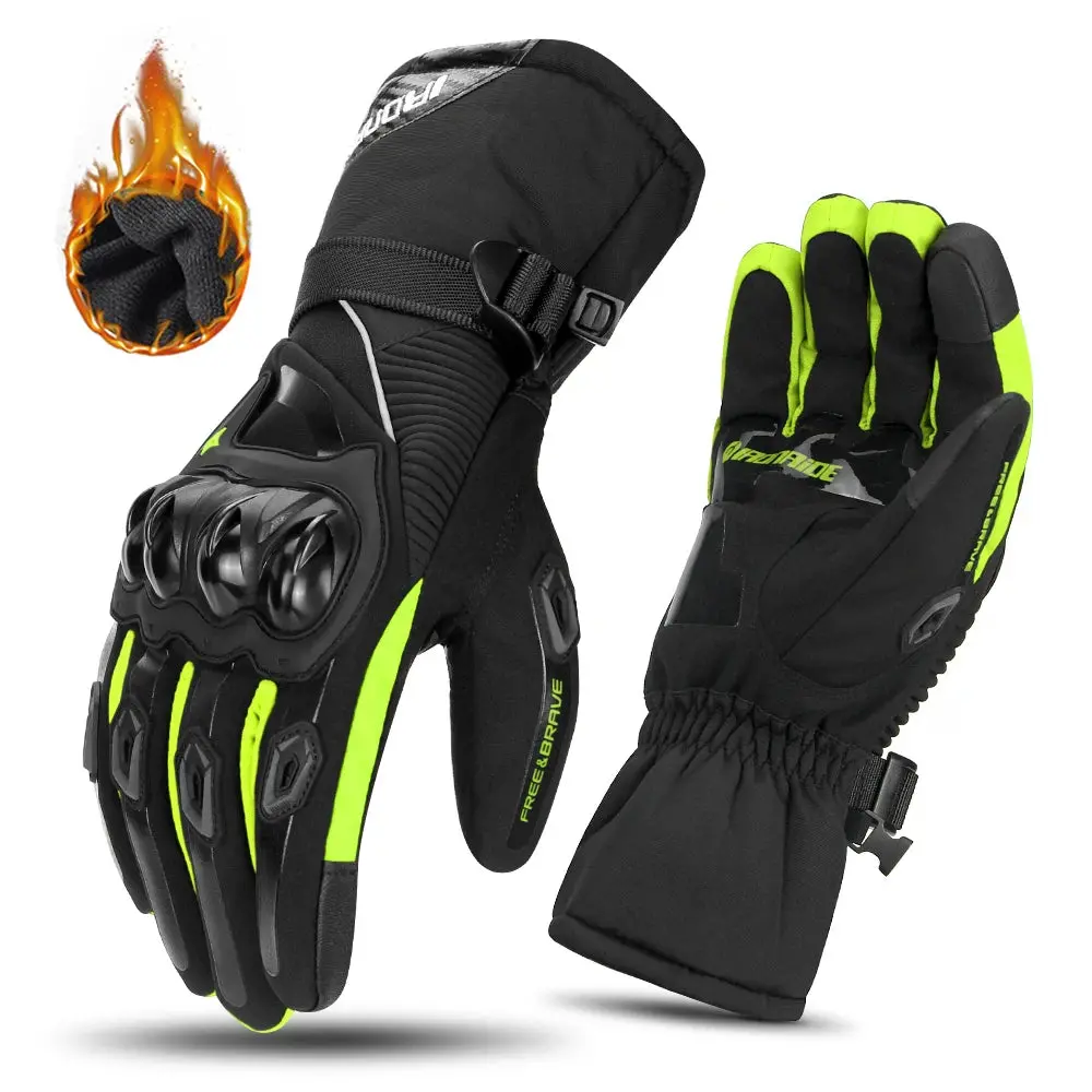 Motorcycle Gloves Windproof Waterproof Guantes Moto Men Motorbike Riding Gloves Touch Screen Moto Motocross Gloves Winter 15