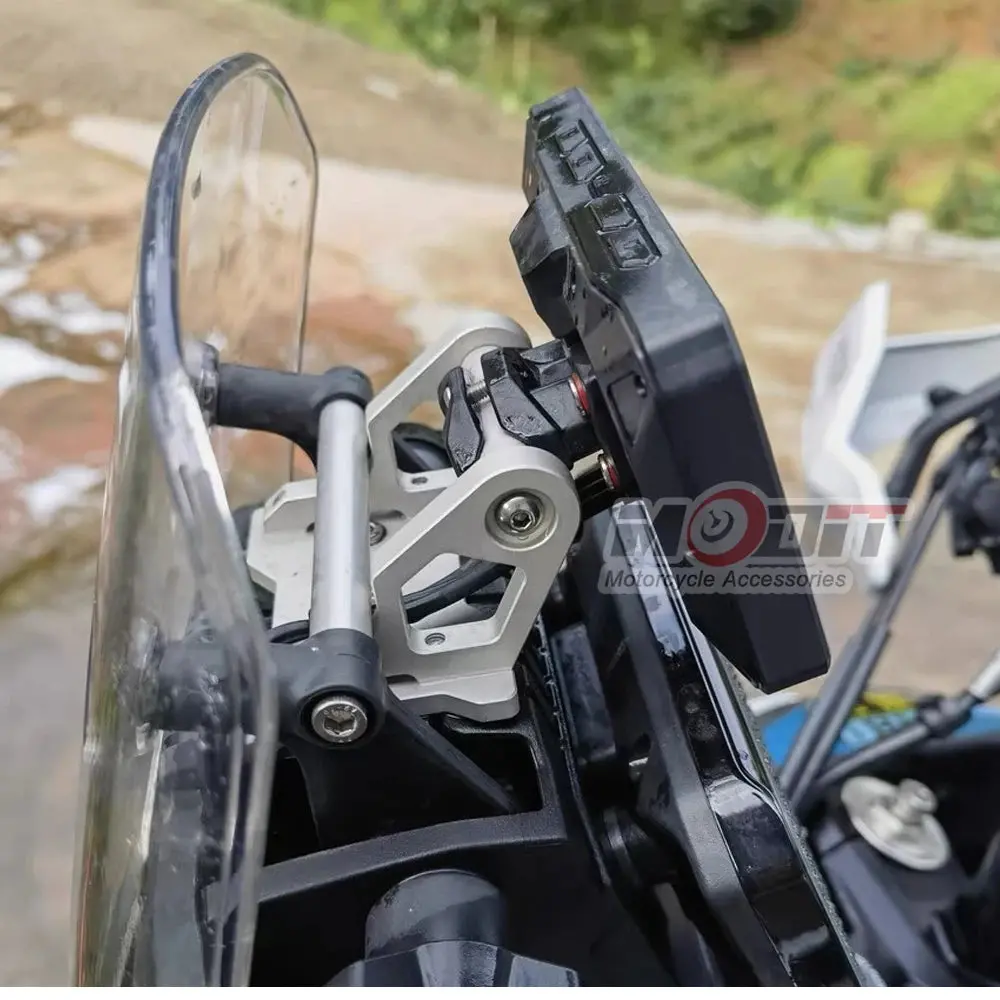New For Cfmoto 450Mt 450 Mt 2024 2025 Motorcycle Accessories Gps Phone Holder Stand Cnc Aluminum Navigation Extension Bracket 3