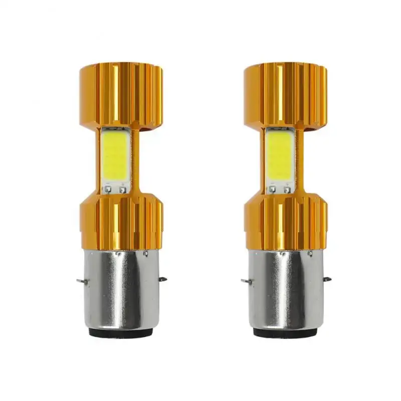 Ba20d P15d Led Motorcycle Headlight Bulbs 12V 18W Cob Electric Car Headlights Moto Led Scooter Accessories Fog Lamp Whit 1