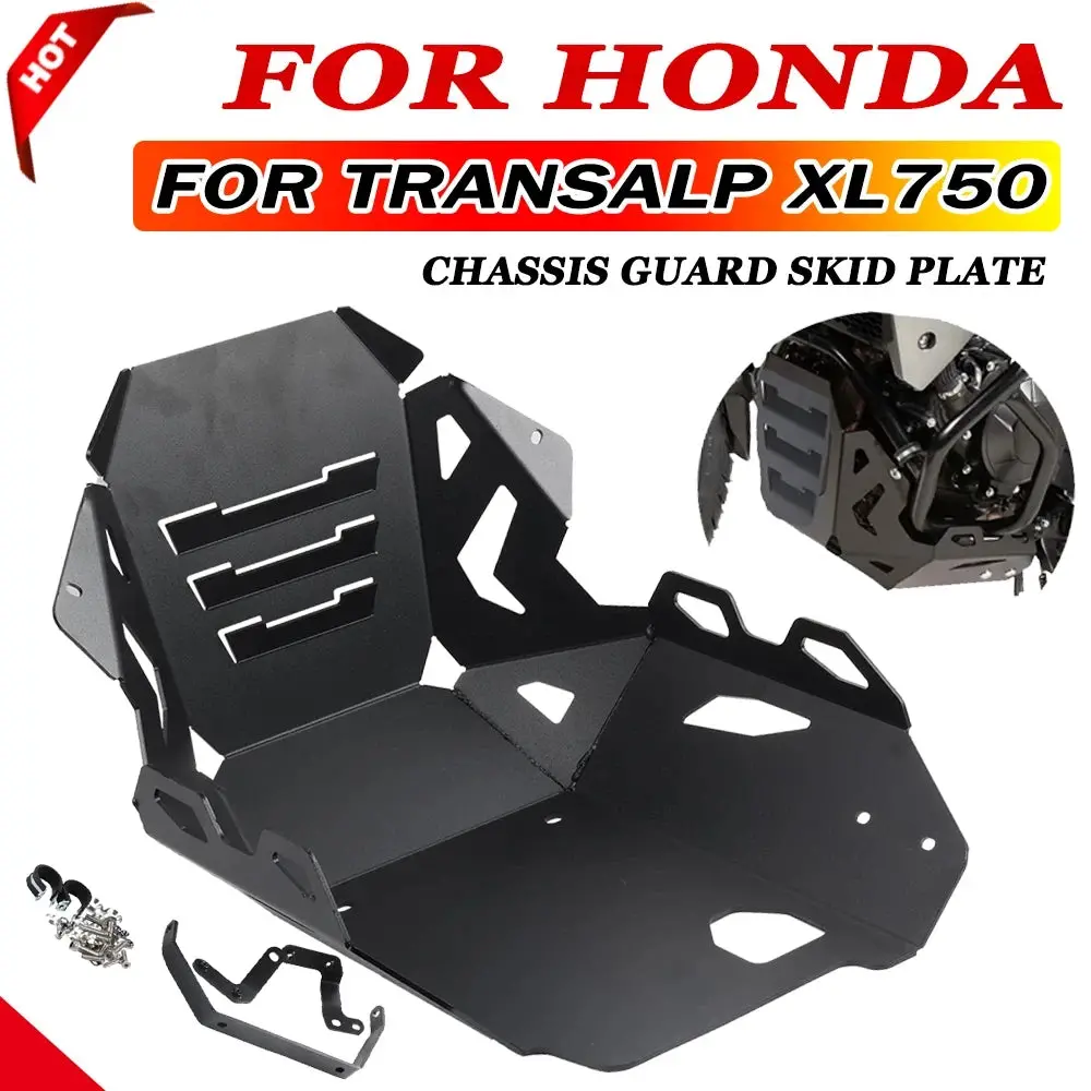 Motorcycle Chassis Guard Engine Skid Plate Belly Pan Frame Protector Cover For Honda Transalp Xl750 Xl 750 2023 2024 Accessories 1