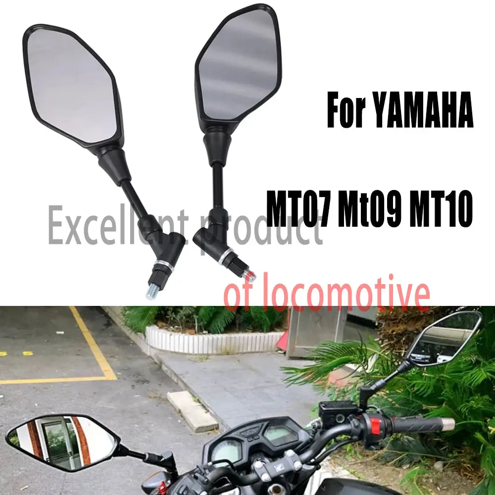 For Yamaha  Mt07 Mt09 Mt10 Tracer 900 2020 -2024 Accessories Motorcycle Rearview Side Mirrors 10Mm Screw Rear View Mirrors Hd 1