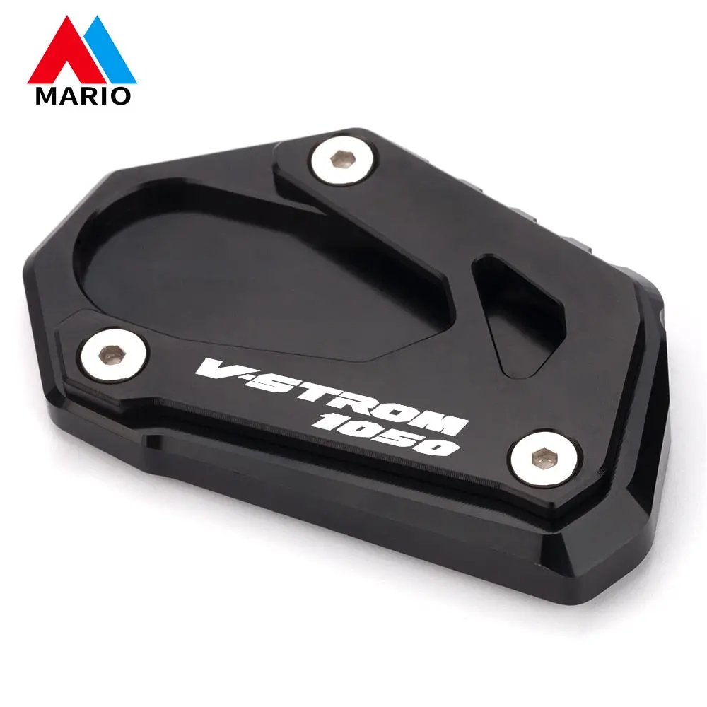 Motorcycle Foot Side Stand Enlarger Extension Kickstand Pad Plate Anti-Slip For Suzuki V-Strom 1000 1050 Vstrom V Strom 1050Xt 13