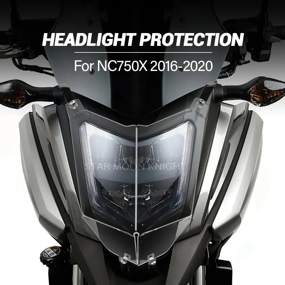 New Motorcycle Acrylic Headlight Protector Light Cover Protective Guard For Honda Nc750x Nc 750 X 2016 - 2018 2019 2020 1