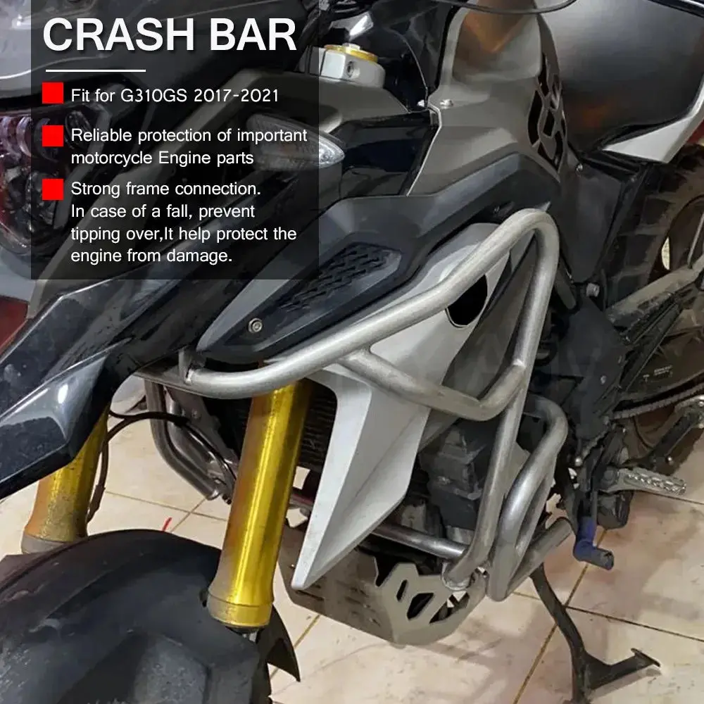 Crash Bars Bumpers For Bmw G310gs G310r 2017-2020 2021 G310 Gs G310 R G 310R Motorcycle Engine Guard Tank Protector Upper Cover 5