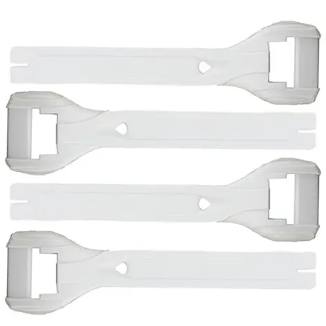 Gaerne Boot Straps 4 Pack Long (White) 1