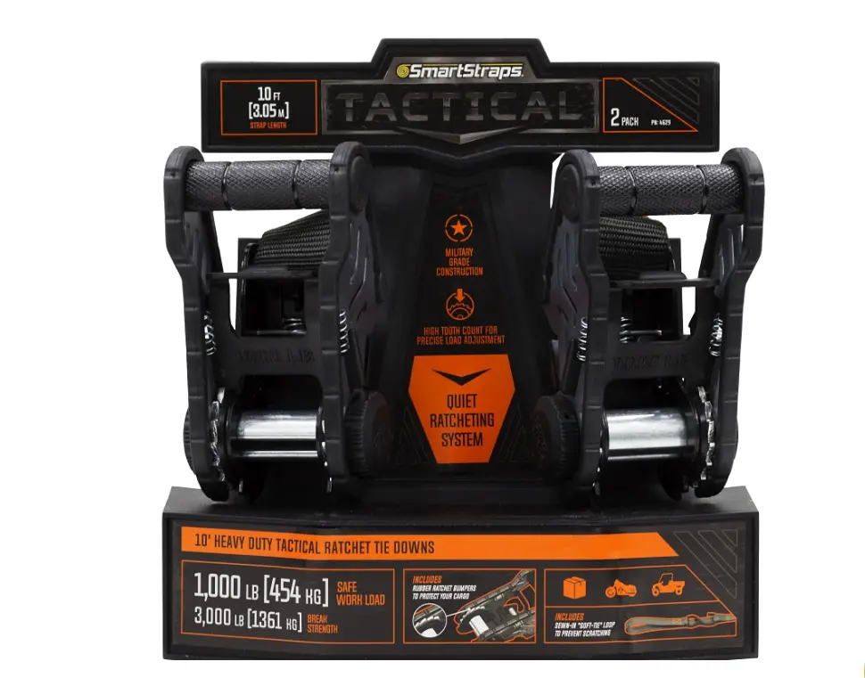 Smartstraps 10 Ft 3K Tactical Tie Down Straps 1