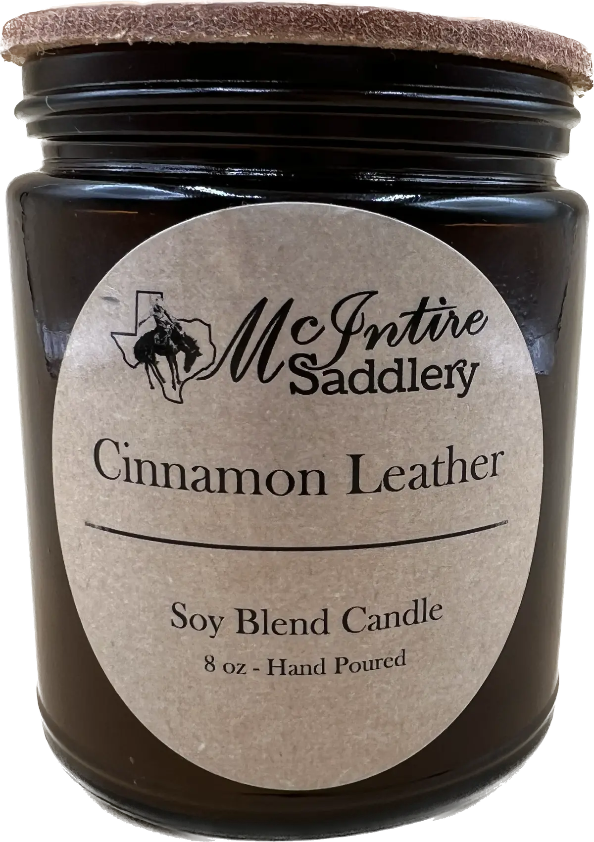 Mcintire Saddlery - Candle - Cinnamon Leather 1