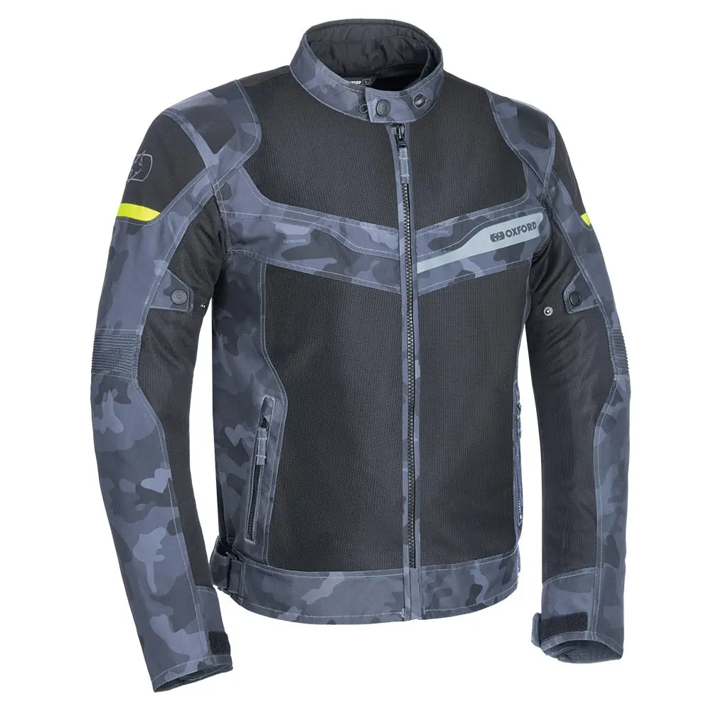 Oxford Tm21120 Dakar Men Summer Biker Jacket With Removable Lining And Waterproof Sizes 3Xl Camouflage Gray/Silver/Blue Or Green 2