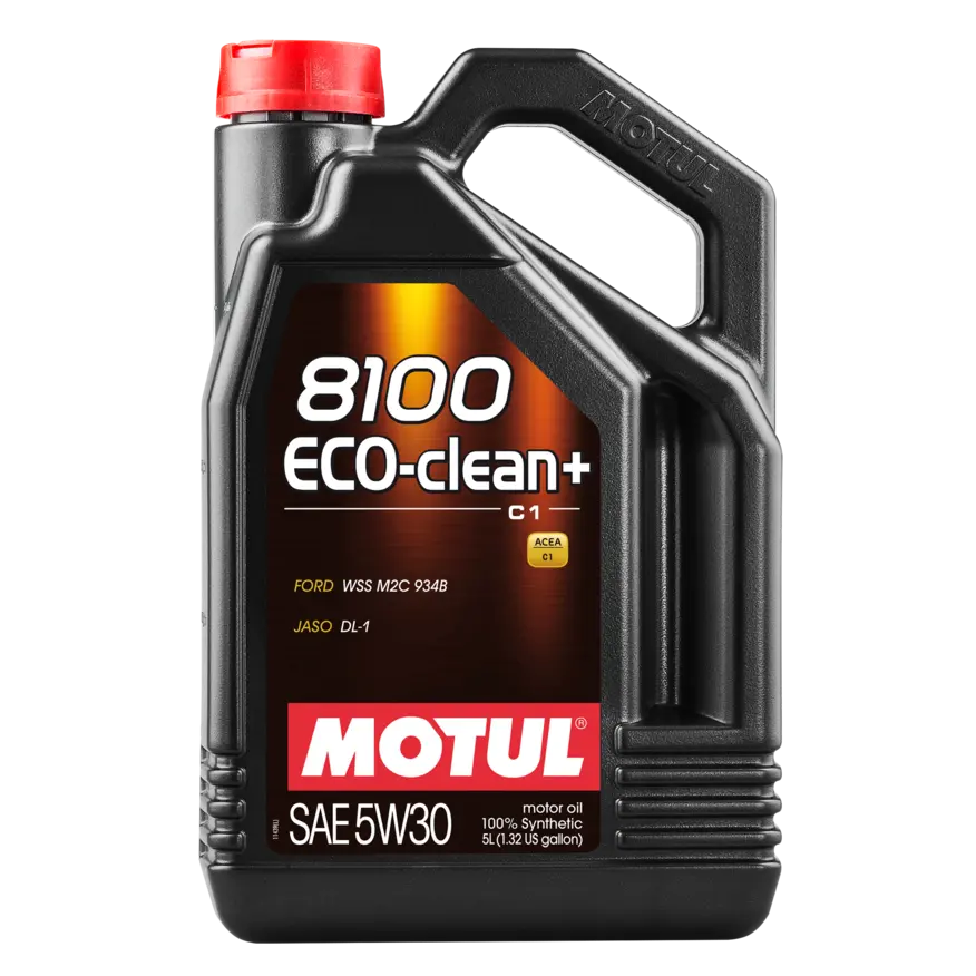 Motul 101584-Motor Oil For Motorcycle 8100 Eco-Clean + C1 5W30 5L. Synthetic Lubricant 1