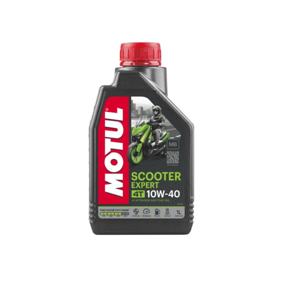 Motul -Motor Oil For Motorcycle Scooter Expert 4T 10W40 Mb 1L Lubricant Technosynthese Jaso Mb 1