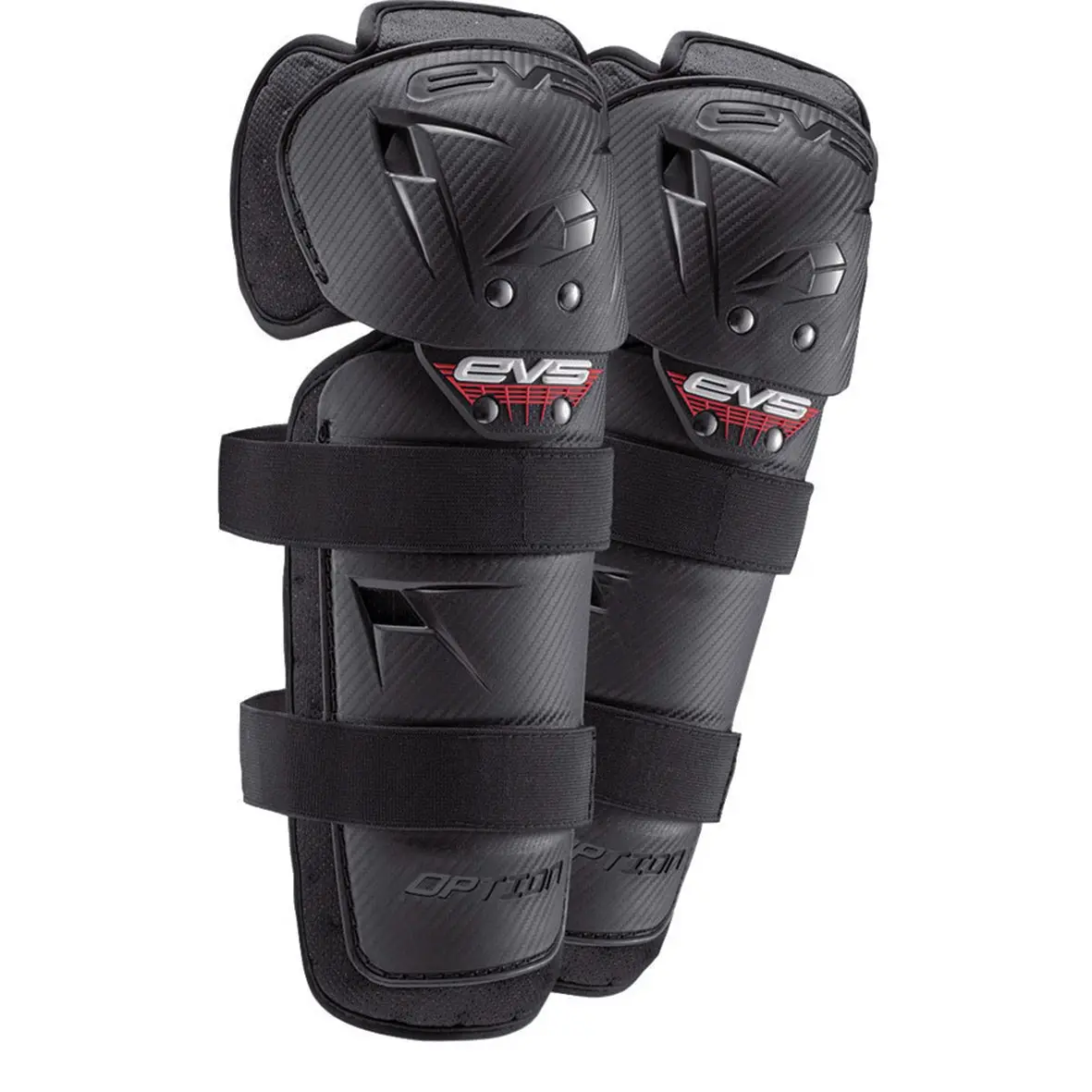 Evs Mini Option Knee/Shin Guards - Pair (Black) 1