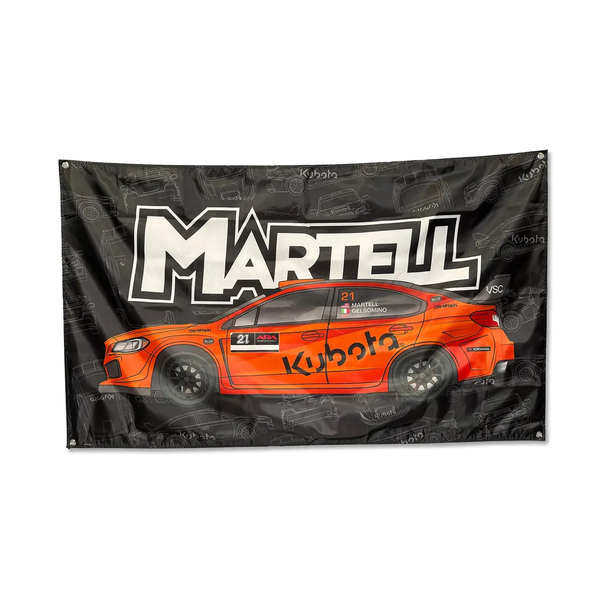Wall Banner | #21 Martell | Kubota Livery 1