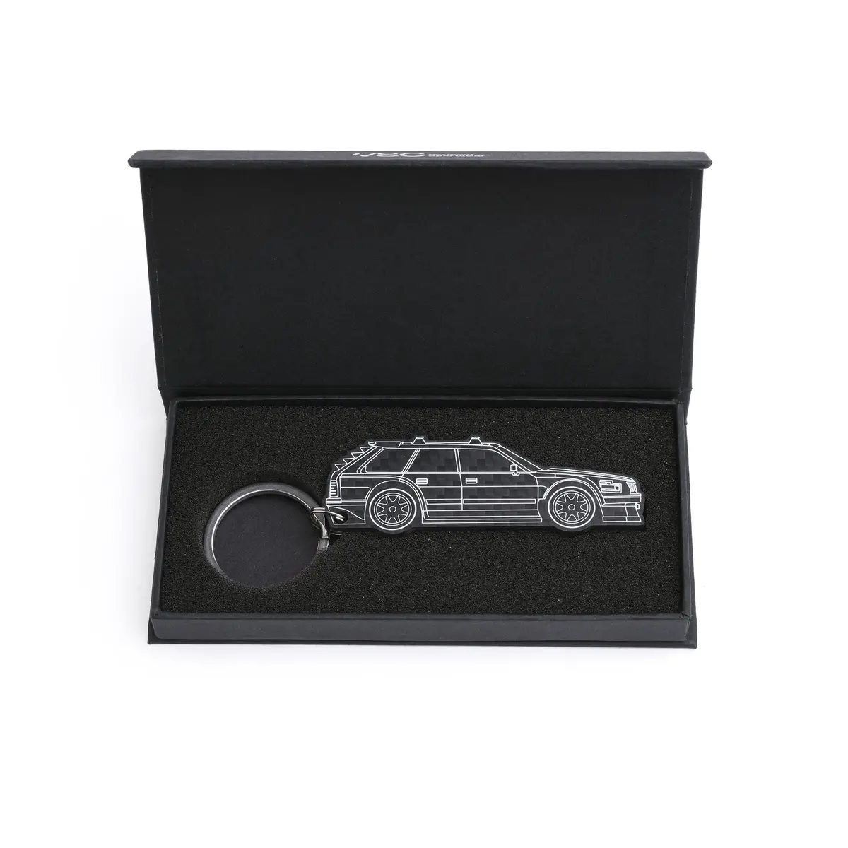 Family Huckster | Carbon Fiber Key Tag 1