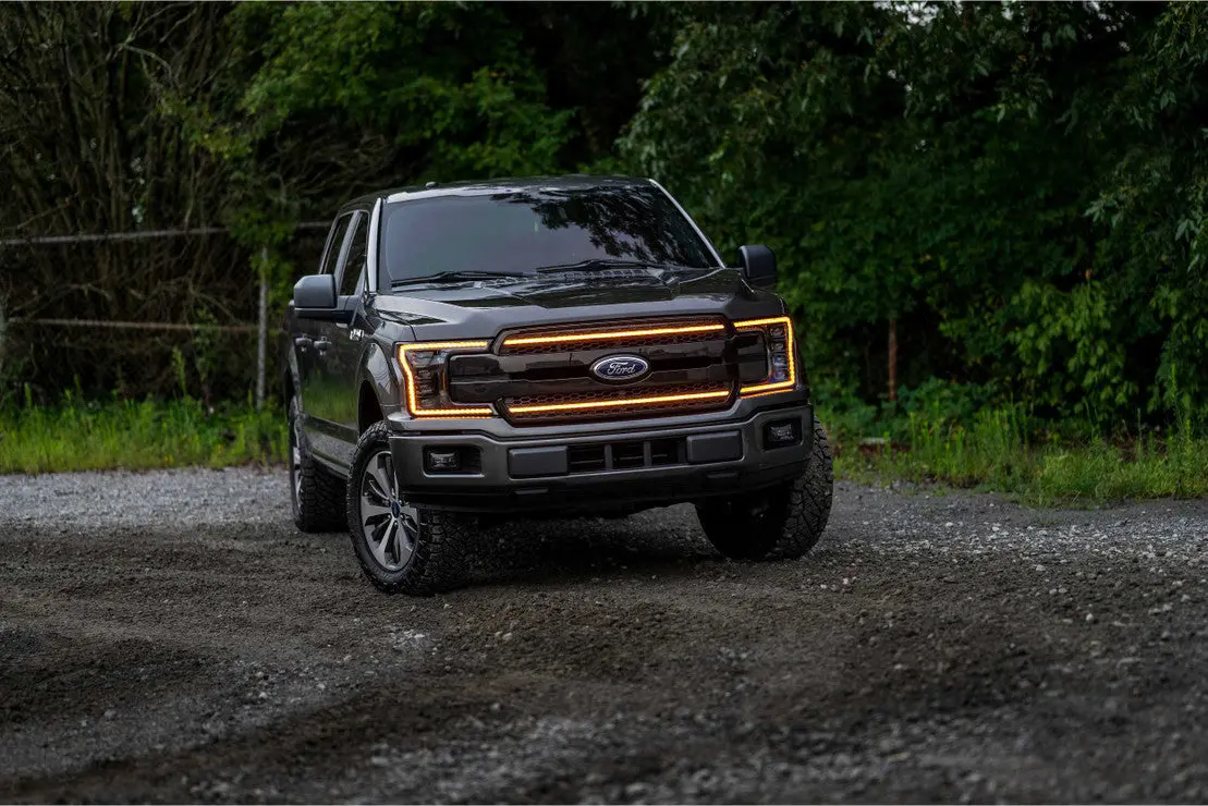 Morimoto | 2018-2020 Ford F150 Xbg Led Drl Grille | Paintable Black / Amber Drl 1